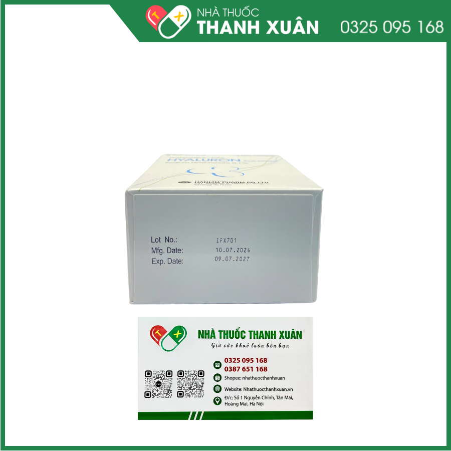 Thuốc nhỏ mắt Hyaluron Eye Drops trị tổn thương giác mạc và kết mạc